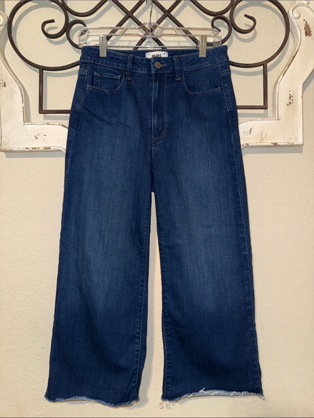 PAIGE Genesee Cropped Wide-Leg Jeans